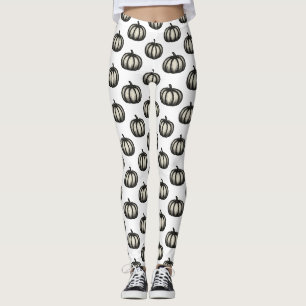Minimalistische inktpompoen – Kunst voor de herfst Leggings