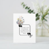 Minimalistische innerlijke rust geïllustreerd cita briefkaart (Staand voorkant)