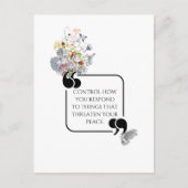 Minimalistische innerlijke rust geïllustreerd cita briefkaart (Voorkant)