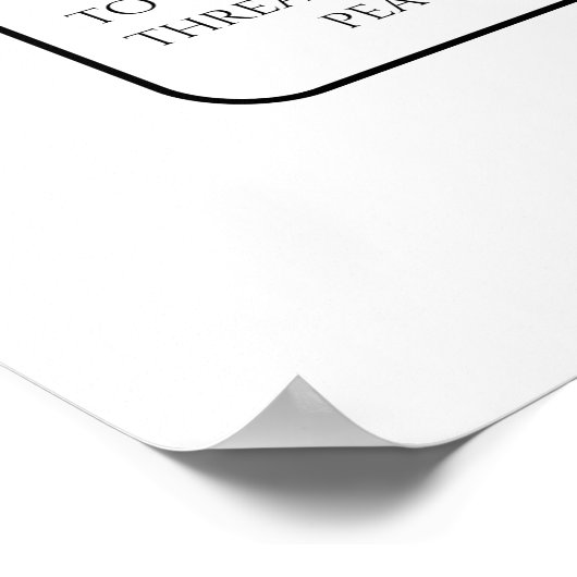 Minimalistische innerlijke rust geïllustreerd cita poster (Hoek)