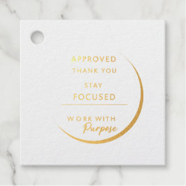 Minimalistische inspiratiestempel | Modern kantoor Bedankjes Labels