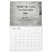 Minimalistische Inspirerend eenvoudige aangepaste  Kalender (Jan 2027)