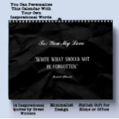 Minimalistische Inspirerend eenvoudige aangepaste  Kalender