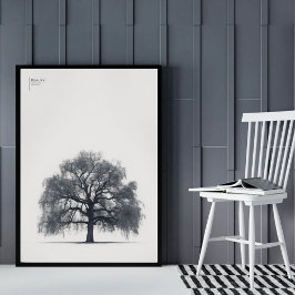 Minimalistische Inspirerend familienaam Aangepaste Poster