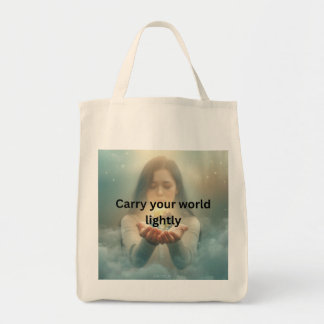 Minimalistische inspirerende canvas tas