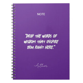 Minimalistische Inspirerende Citaten Notitieboek