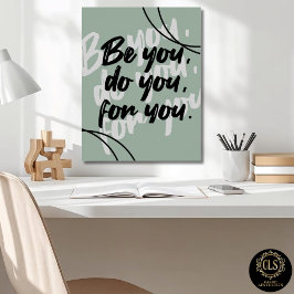 Minimalistische Inspirerende Quote Poster Print