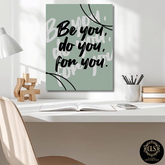 Minimalistische Inspirerende Quote Poster Print