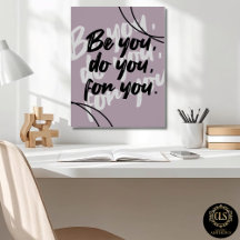 Minimalistische Inspirerende Quote Poster Print 