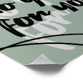 Minimalistische Inspirerende Quote Poster Print (Hoek)