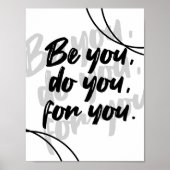 Minimalistische Inspirerende Quote Poster - Wit (Voorkant)