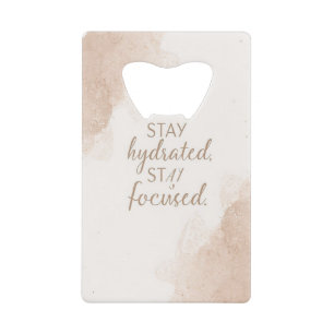 Minimalistische Inspirerende Waterfles Modern Ne Creditkaart Flessenopener