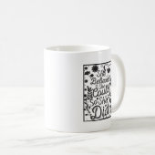 Minimalistische Inspirerende Ze Geloofde Dat Ze He Koffiemok (Voorkant rechts)