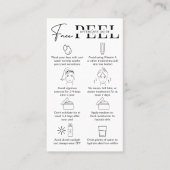 Minimalistische instructies voor de handleiding me visitekaartje (Voorkant)