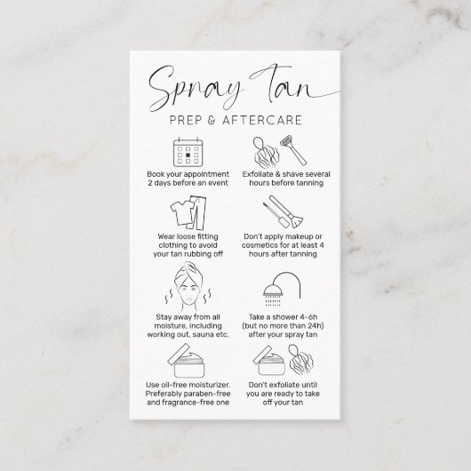 Minimalistische instructies voor het looien van sa visitekaartje (Voorkant)