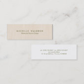 Minimalistische Interieurontwerper Eenvoudige Hout Mini Visitekaartje (Voorkant / Achterkant)