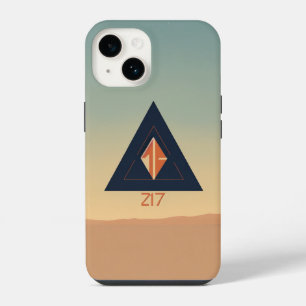 Minimalistische iPhone-hoes met logo van indie roc iPhone 14 Hoesje