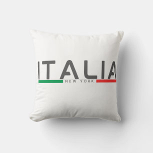 Minimalistische Italiaanse Vlag New York Italiaans Kussen
