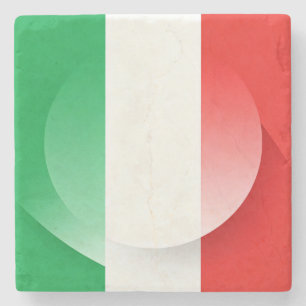 Minimalistische Italiaanse Vlag Onderzetter