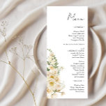 Minimalistische Ivoor Bliss Bruiloft Menu<br><div class="desc">Gemaakt voor jou!</div>
