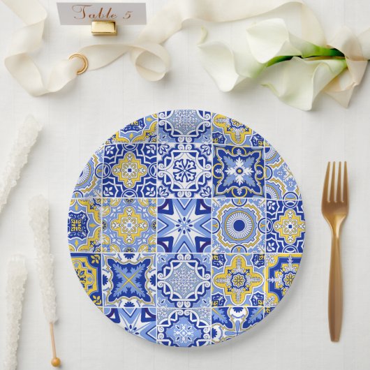 Minimalistische ivoren bruiloft papieren bordje (Huwelijk)