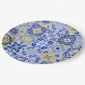 Minimalistische ivoren bruiloft papieren bordje (Gekanteld)