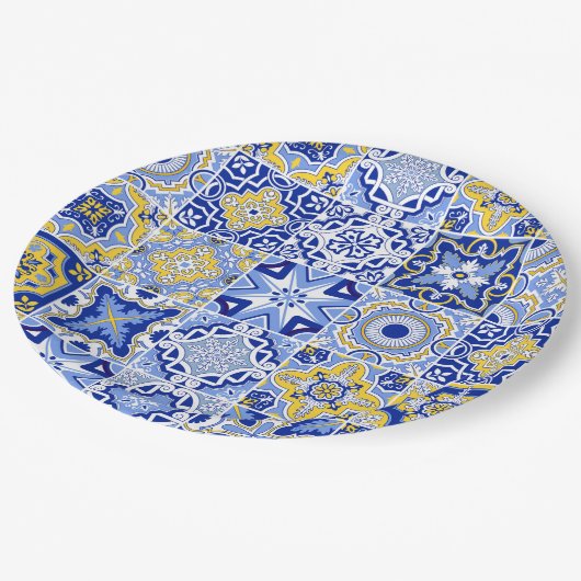 Minimalistische ivoren bruiloft papieren bordje (Gekanteld)