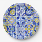 Minimalistische ivoren bruiloft papieren bordje (Voorkant)