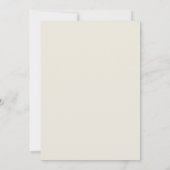 Minimalistische Ivoren Fototrouw- Kaart (Achterkant)