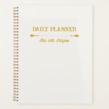 Minimalistische Ivory Gouden Planner