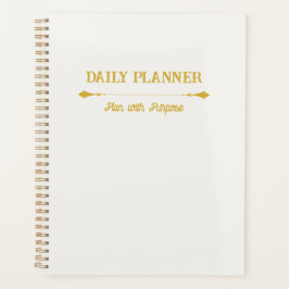 Minimalistische Ivory Gouden Planner