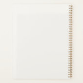 Minimalistische Ivory Gouden Planner (Achterkant)