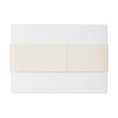 Minimalistische Ivory Script Elegante trouwnamen Uitnodigingen Wikkel (Achterkant Voorbeeld)