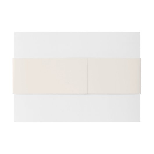 Minimalistische Ivory Script Elegante trouwnamen Uitnodigingen Wikkel (Achterkant Voorbeeld)