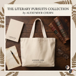 Minimalistische Ivy League op maat gemaakte litera Grote Tote Bag