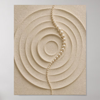 Minimalistische Japandi Abstracte Cirkels Muurkuns Poster