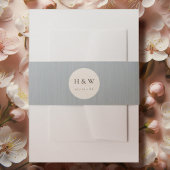 minimalistische japandi bruiloft uitnodiging uitnodigingen wikkel