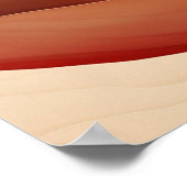 Minimalistische Japandi Mountain Art, Neutrale Pri Poster (Hoek)