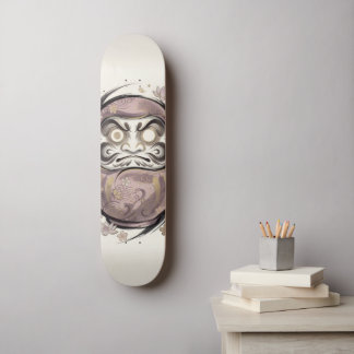 Minimalistische Japanse Daruma | Zen Kintsugi Persoonlijk Skateboard