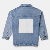 Minimalistische Japanse jeansjas Denim Jacket (Achterkant)