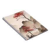 Minimalistische Japanse kustlijn Notitieboek (Rechterzijde)