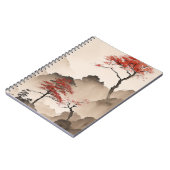 Minimalistische Japanse kustlijn Notitieboek (Linkerzijde)