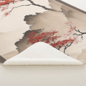 Minimalistische Japanse kustlijn Sherpa Deken (3/4)