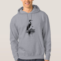 Minimalistische Japanse Sumi-e Kraan Zen