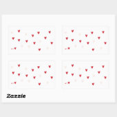 Minimalistische “Je t’❤️” mok Rechthoekige Sticker (Vel)