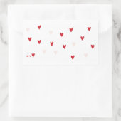 Minimalistische “Je t’❤️” mok Rechthoekige Sticker (Tas)
