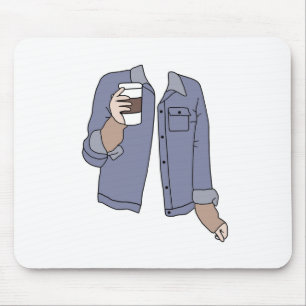 Minimalistische Jean Jacket-Muismat Muismat