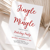 Minimalistische Jingle en Mingle Kerstfeest Kaart