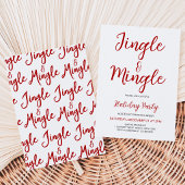 Minimalistische Jingle en Mingle Kerstfeest Kaart