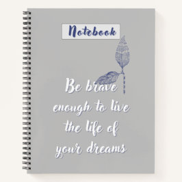 Minimalistische journaalpagina's met motivatie notitieboek